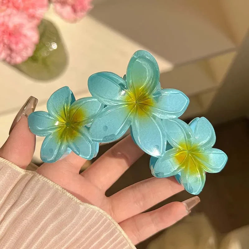 Flower Hair Claw Clips - Piña Colada