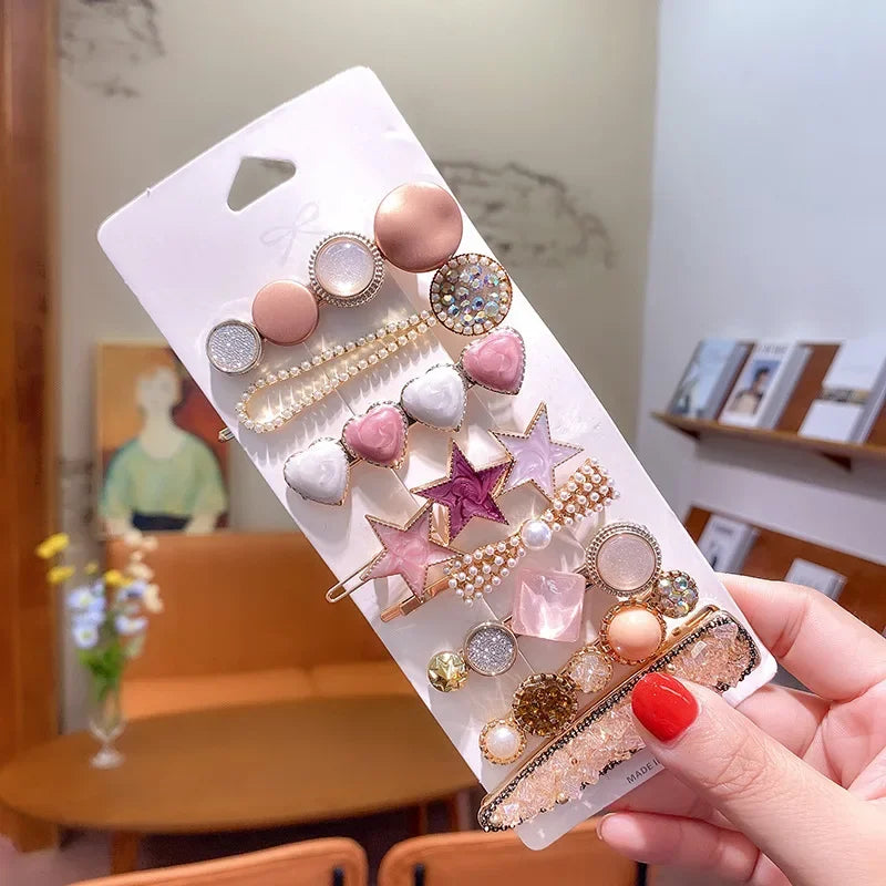 Trendy Geometric Hairpins for Women - Piña Colada