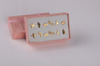 FLowers 6Pairs Earring - Piña Colada