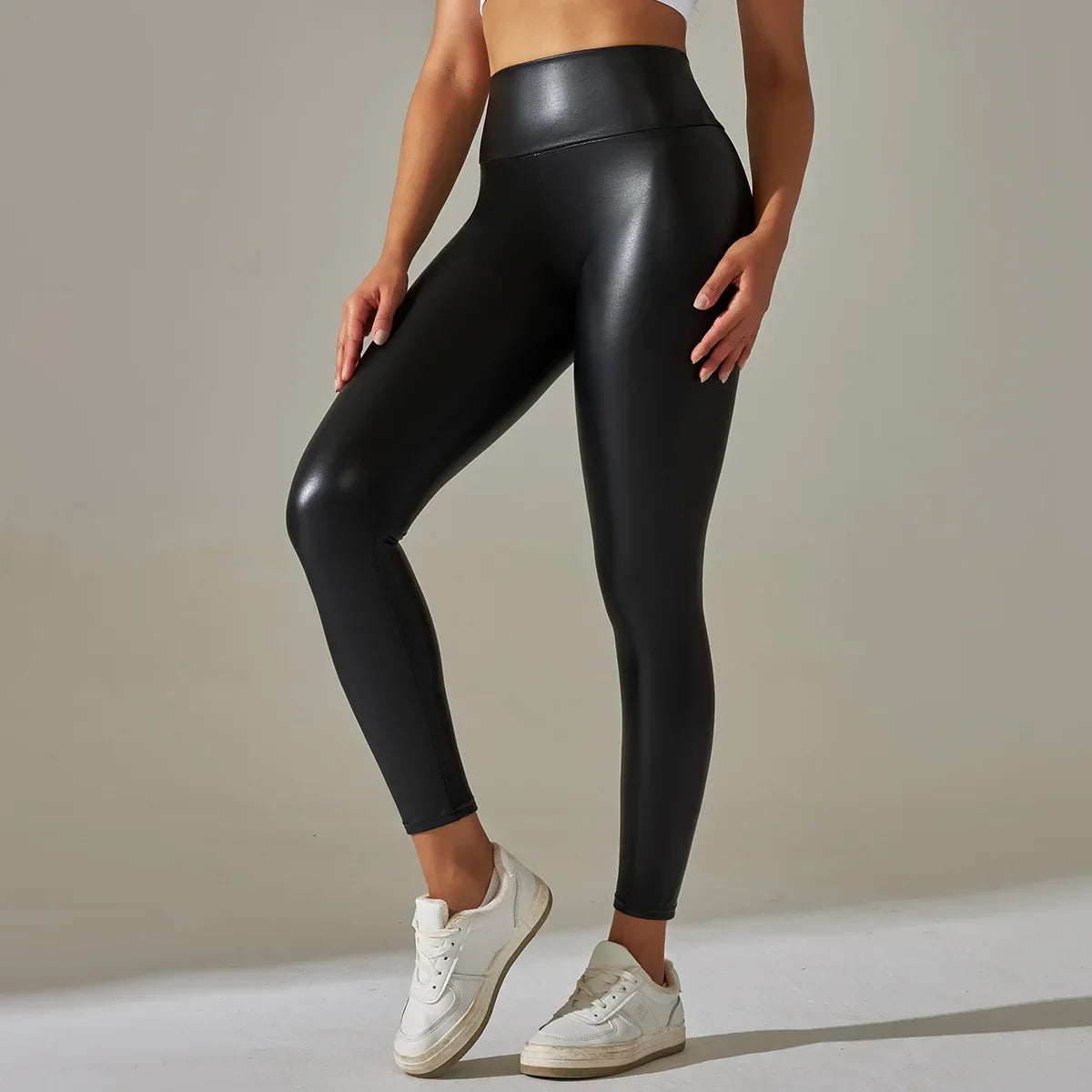 High-Waist Seamless Knee-Length Leggings - Piña Colada
