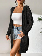 Knitted Cardigan Loose Fitting - Piña Colada