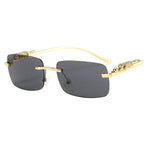 Square Rimless Sunglasses - Piña Colada