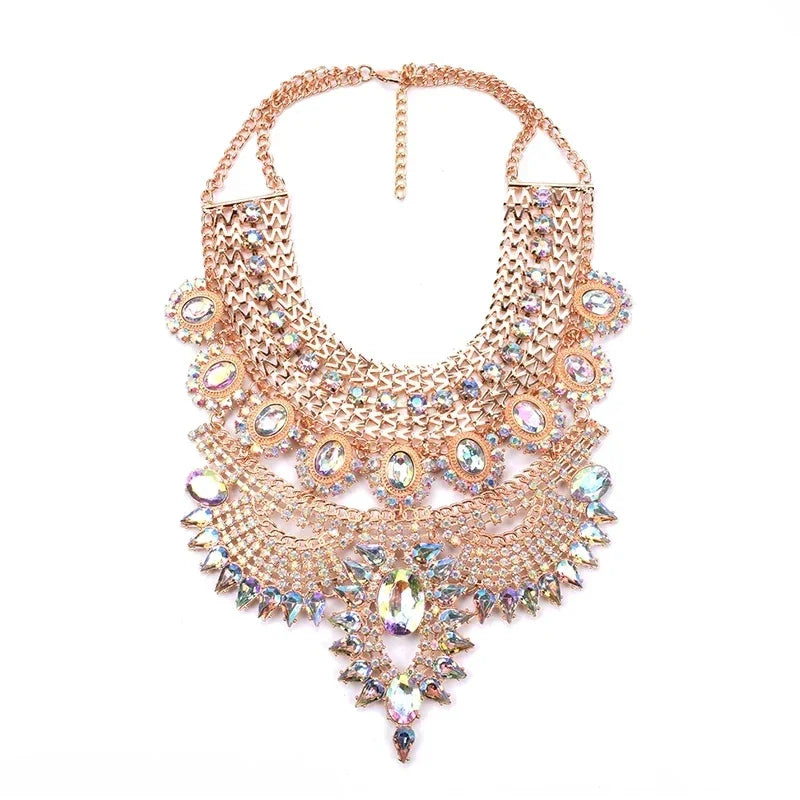 Large Collar Bohemian Vintage - Piña Colada