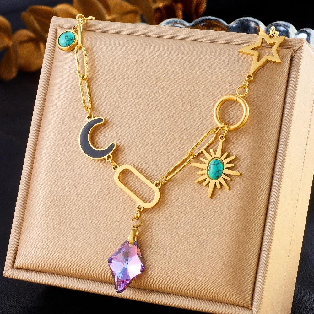 316L Stainless Steel Necklace New Trend - Piña Colada