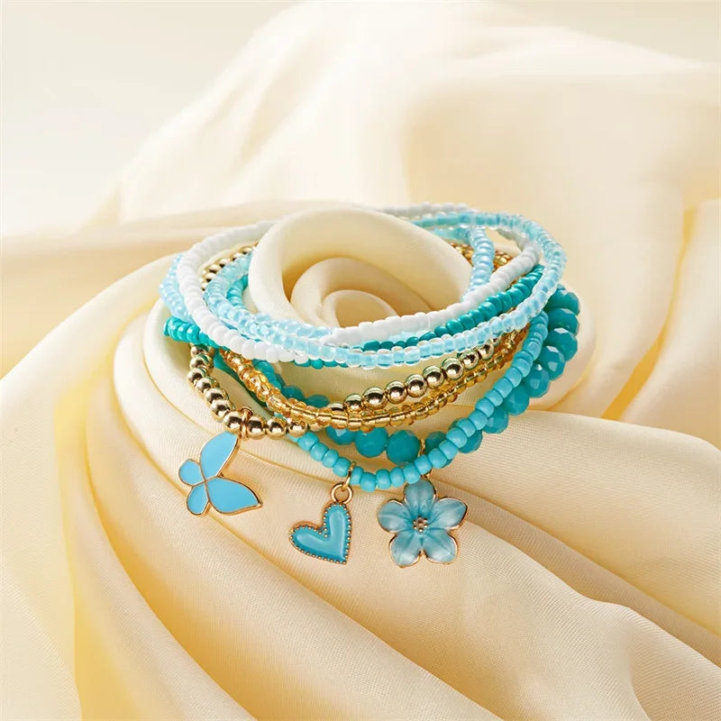 9pcs/set Bohemian Bracelet - Piña Colada