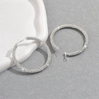 Big Full Crystal Circle Hoop - Piña Colada