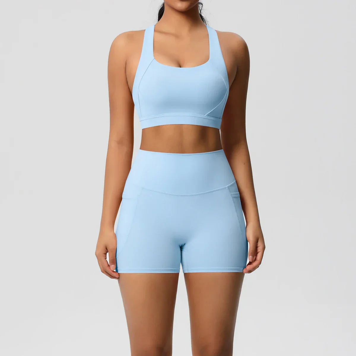 2PCS Sportswear With Pocketed Yoga Set