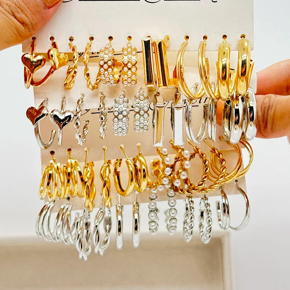 48PCS Earrings Set - Piña Colada