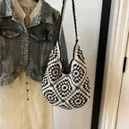 Woven Straw Tote - Piña Colada