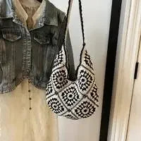 Woven Straw Tote - Piña Colada