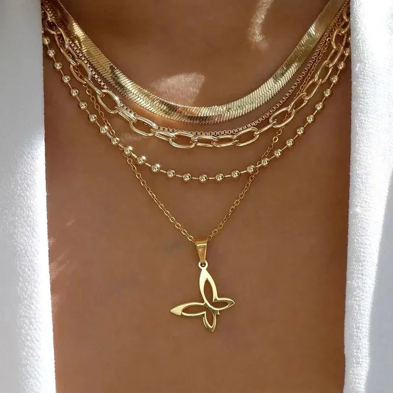 Bohemia Multilayer Necklaces - Piña Colada