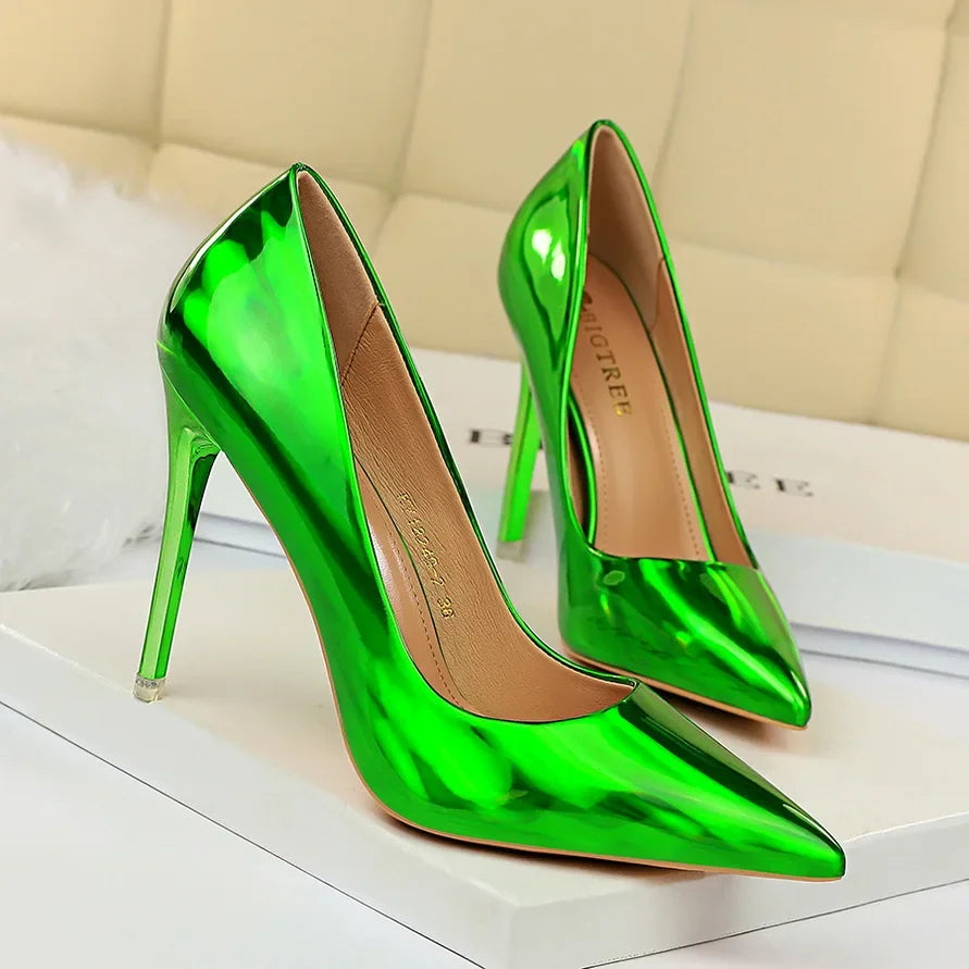 10.5cm High Heels Pumps - Piña Colada