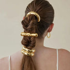 Metal Irregular Double-Layer Hair Bands - Piña Colada