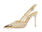 Mesh Open Heel Shoes - Piña Colada
