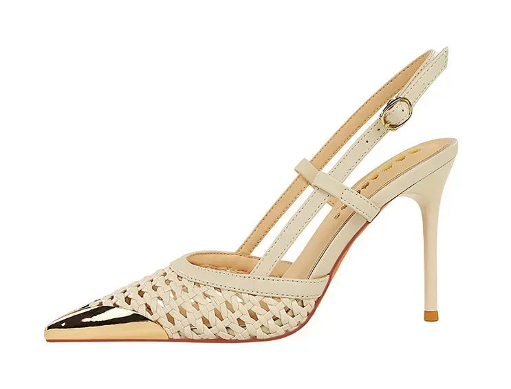 Mesh Open Heel Shoes - Piña Colada