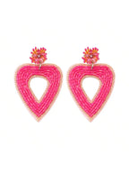 Love Beaded Earrings - Piña Colada