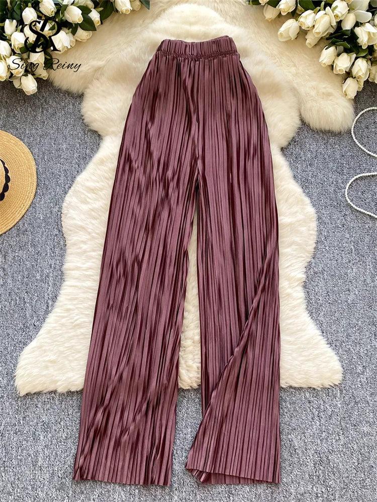 Summer Casual Pants Women High Waist - Piña Colada