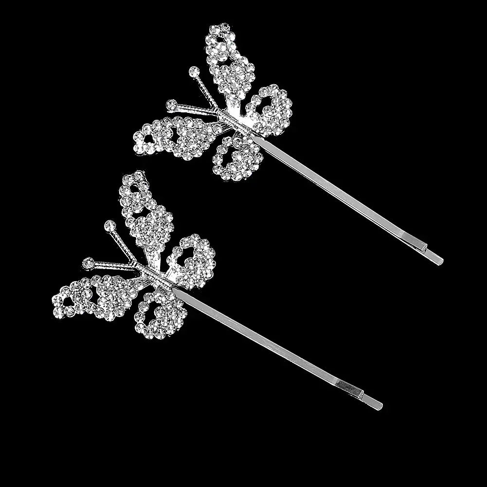 Clear Crystal Hair Pins - Piña Colada