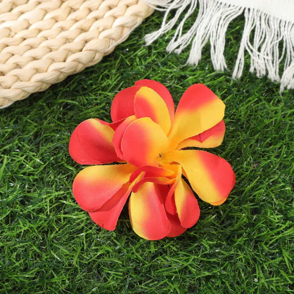 Orchid Flowers Hair Clips - Piña Colada