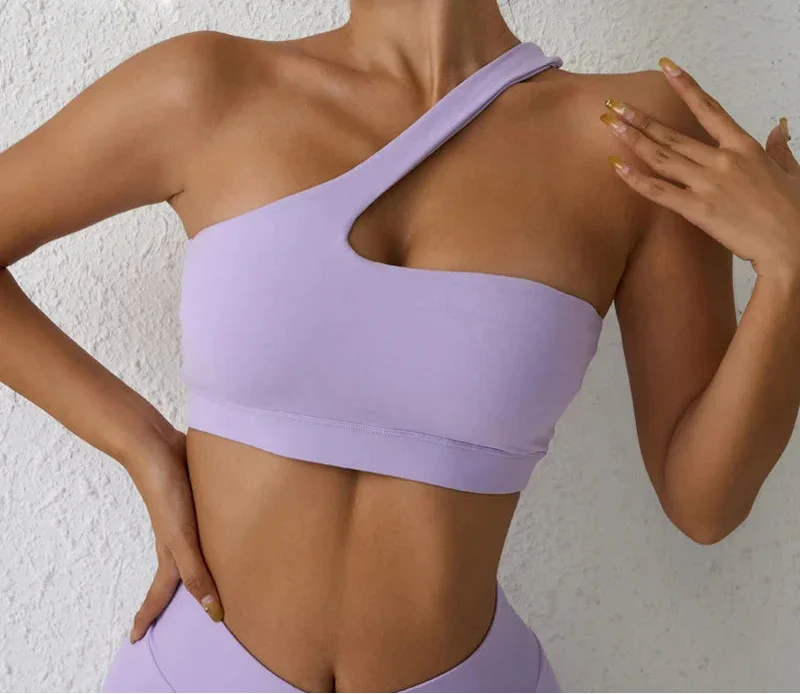 One-Shoulder Sexy Sports Bra