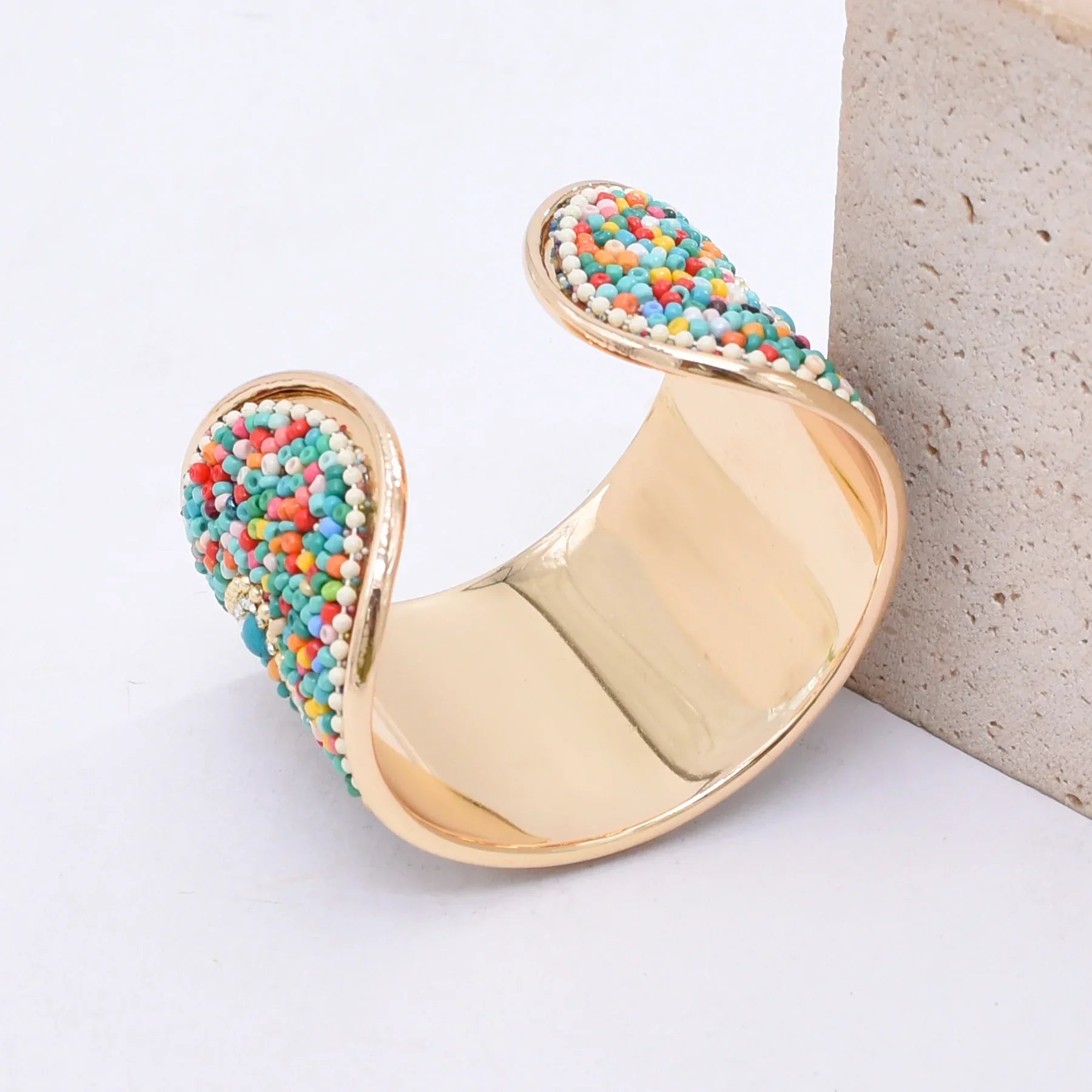Bohemian Colorful Rice Beads Handmade - Piña Colada