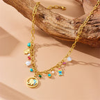 Stainless Steel Turquoise Pearl - Piña Colada