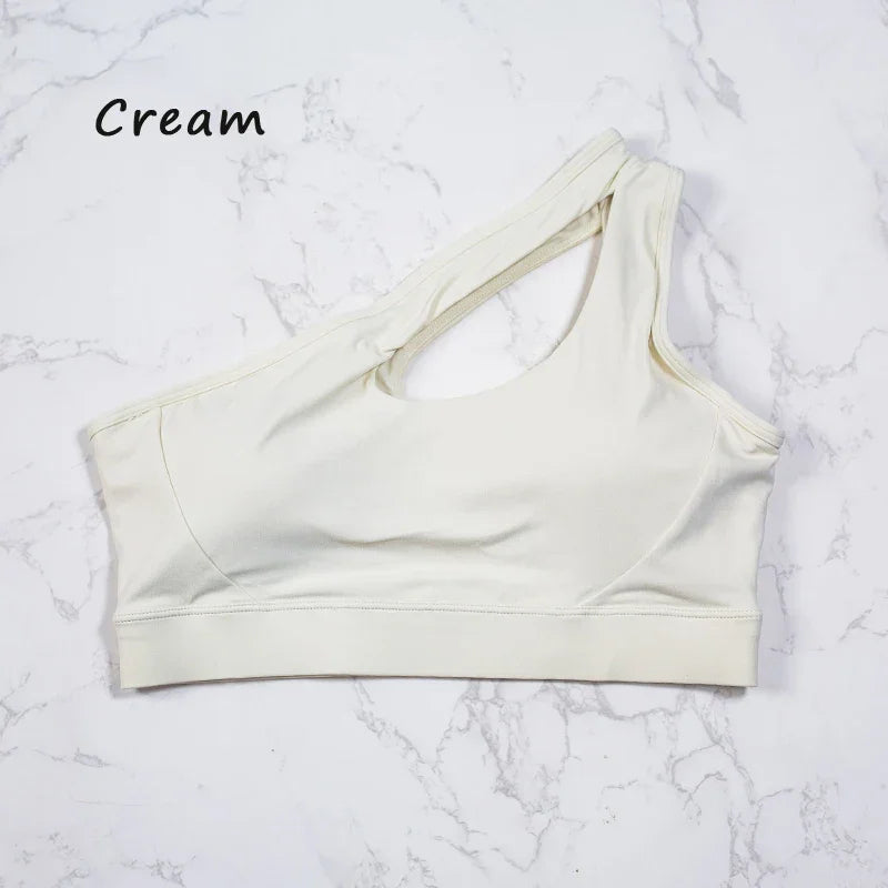 One Shoulder Sports Bras