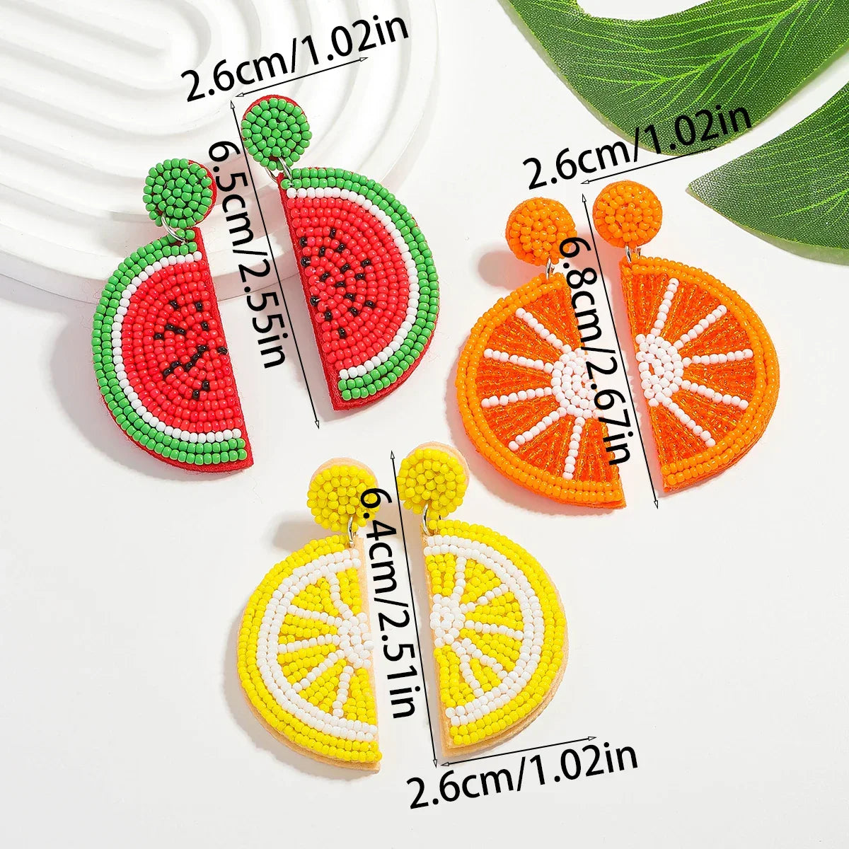 Earrings For Women Handmade Beed - Piña Colada