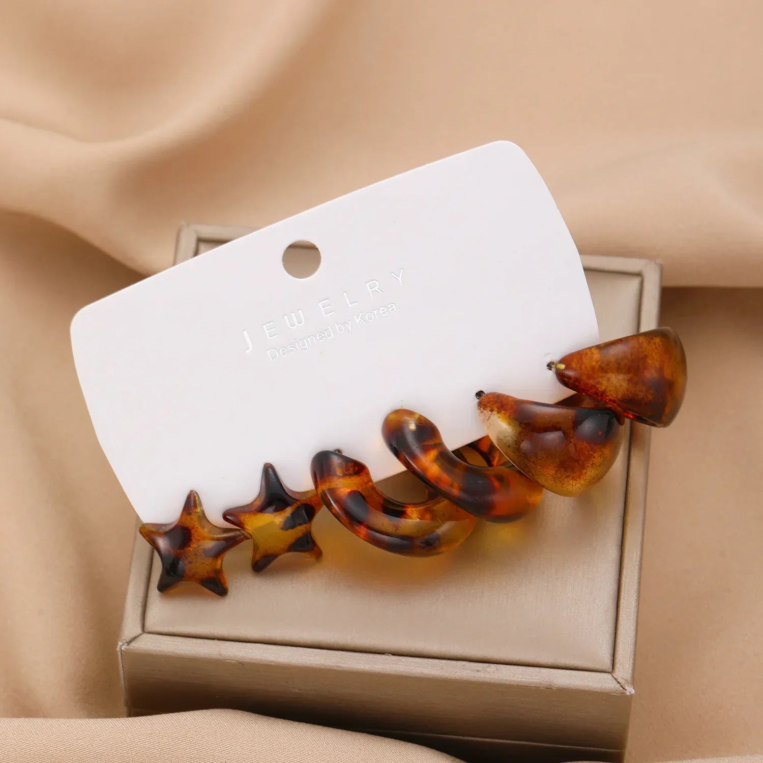 6Pcs/Set Classic Earrings - Piña Colada