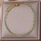 Stainless Steel Gold-Plated Anklet for Women - Piña Colada