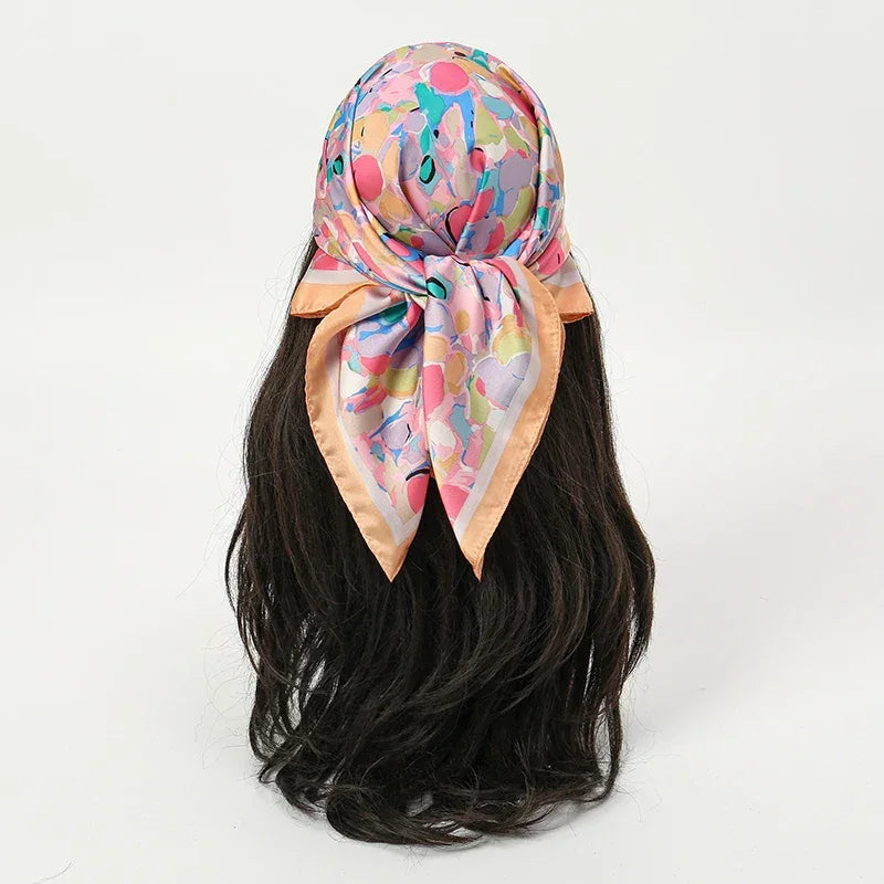 Bohemian Silk Scarf - Piña Colada