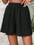 Women High Waist Solid Shorts - Piña Colada