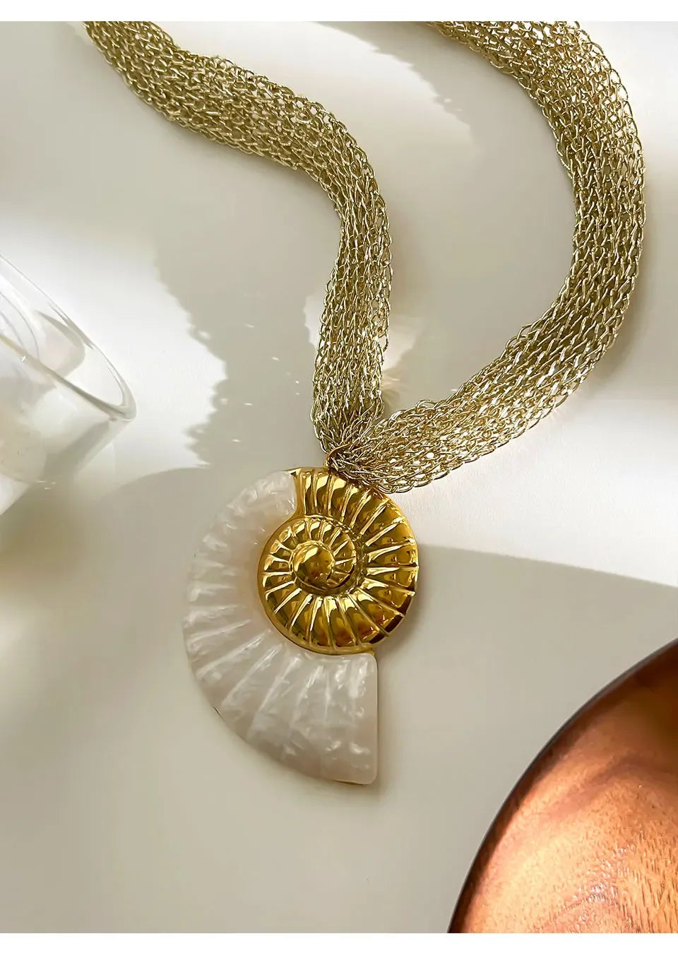 Stainless Steel Conch Leaf Sun - Piña Colada
