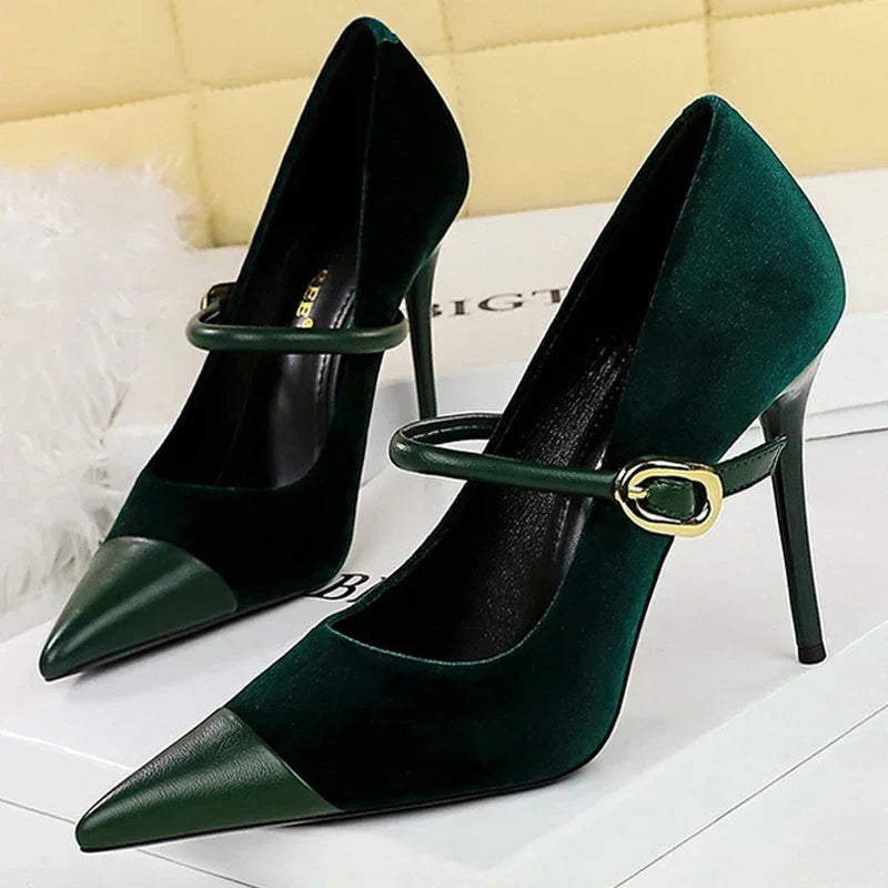 Pumps Pointed High Heels Stilettos - Piña Colada