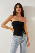 Asymmetrical Slim Off-Shoulder - Piña Colada