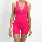 Seamless Sleeveless Yoga Jumpsuit for Women - Piña Colada