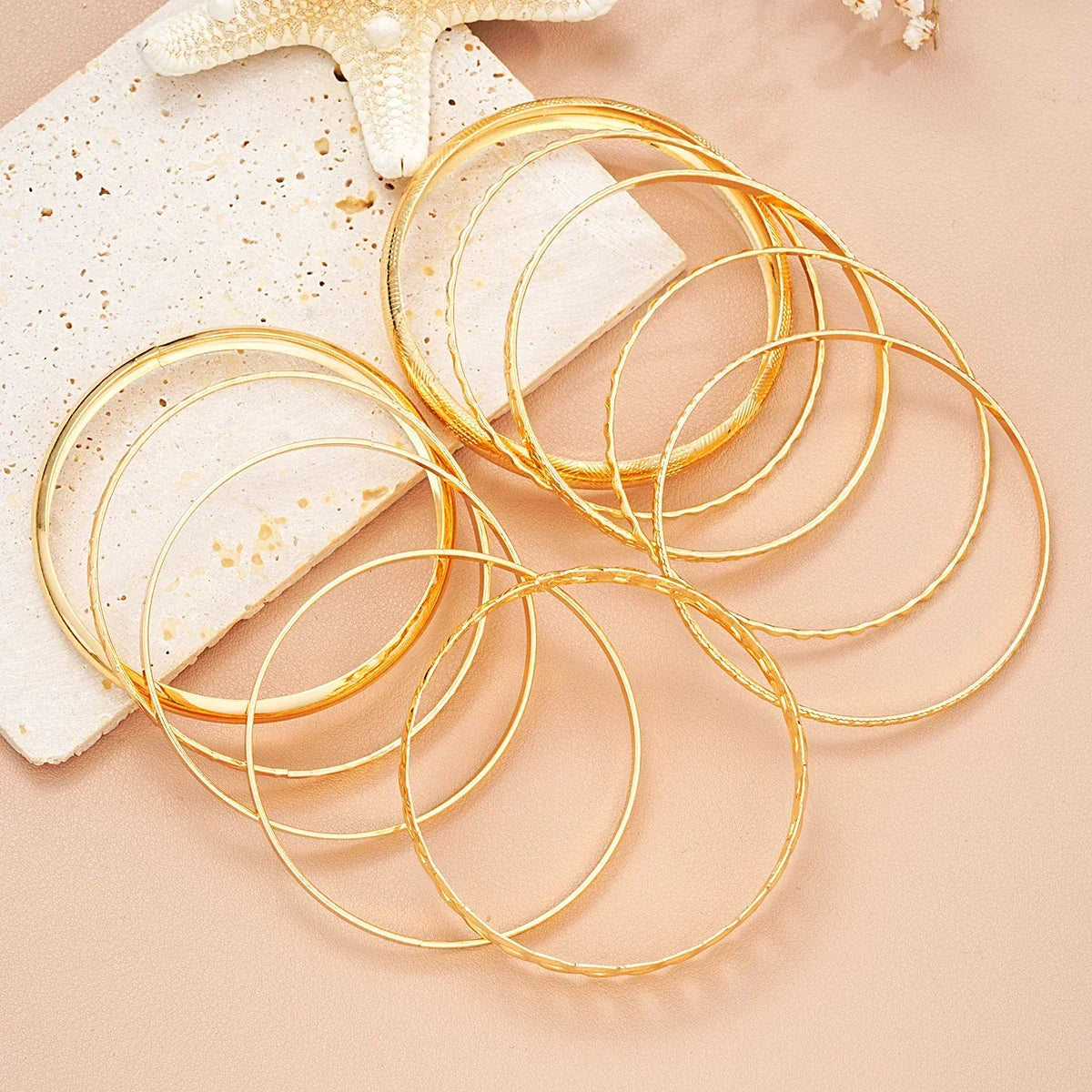 10 Pcs Multilayer Bracelets - Piña Colada