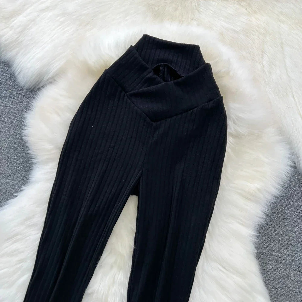 High Waist Pants - Piña Colada