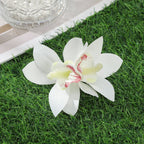 Orchid Flowers Hair Clips - Piña Colada
