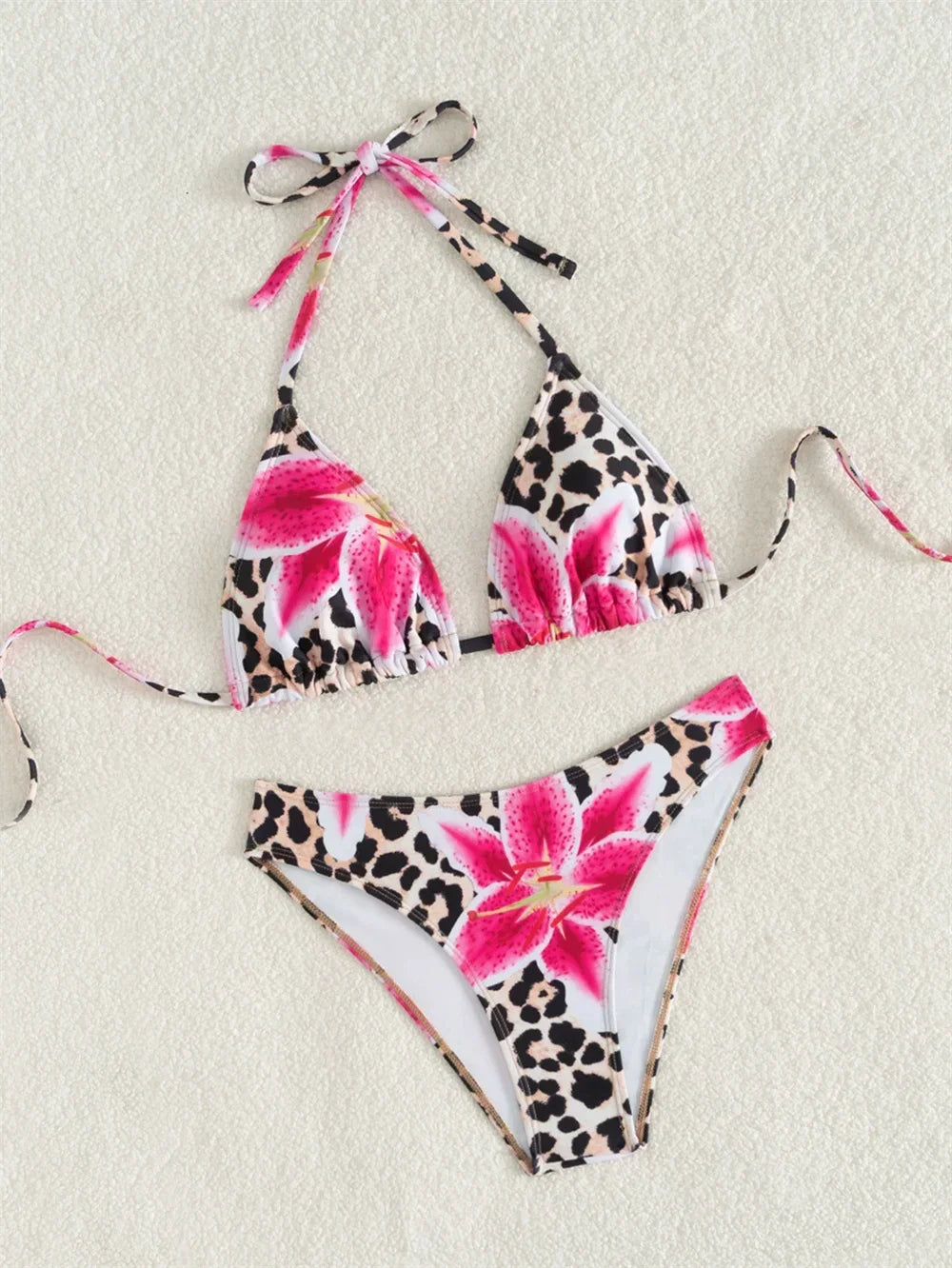 3-Piece High Waist Bikini Set with Skirt – Sexy Beachwear - Piña Colada