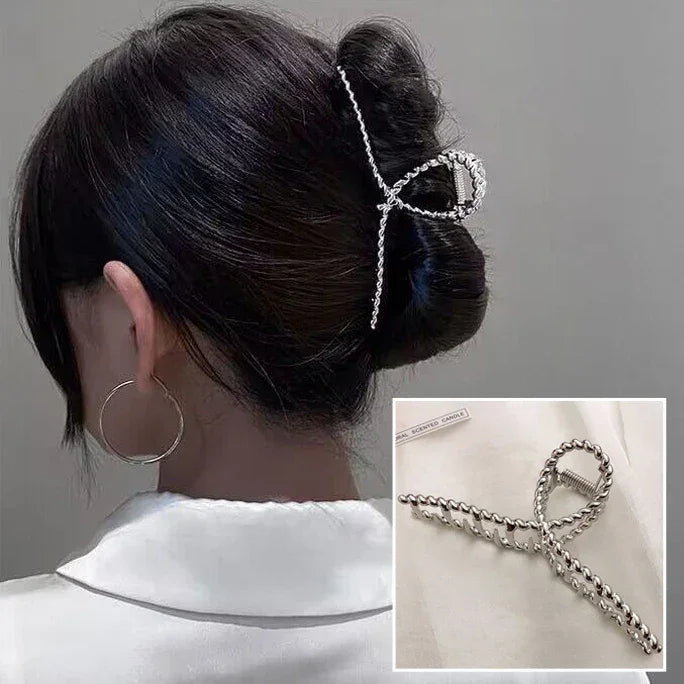 Metal Geometric Hair Claws - Piña Colada