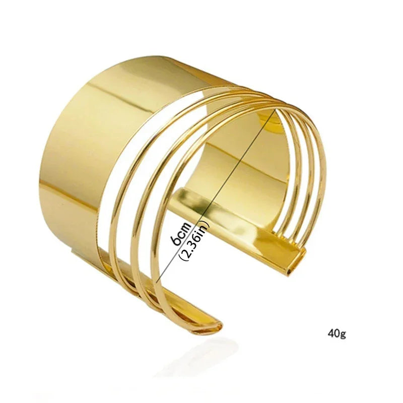 Geometric Cuff Bracelet - Piña Colada