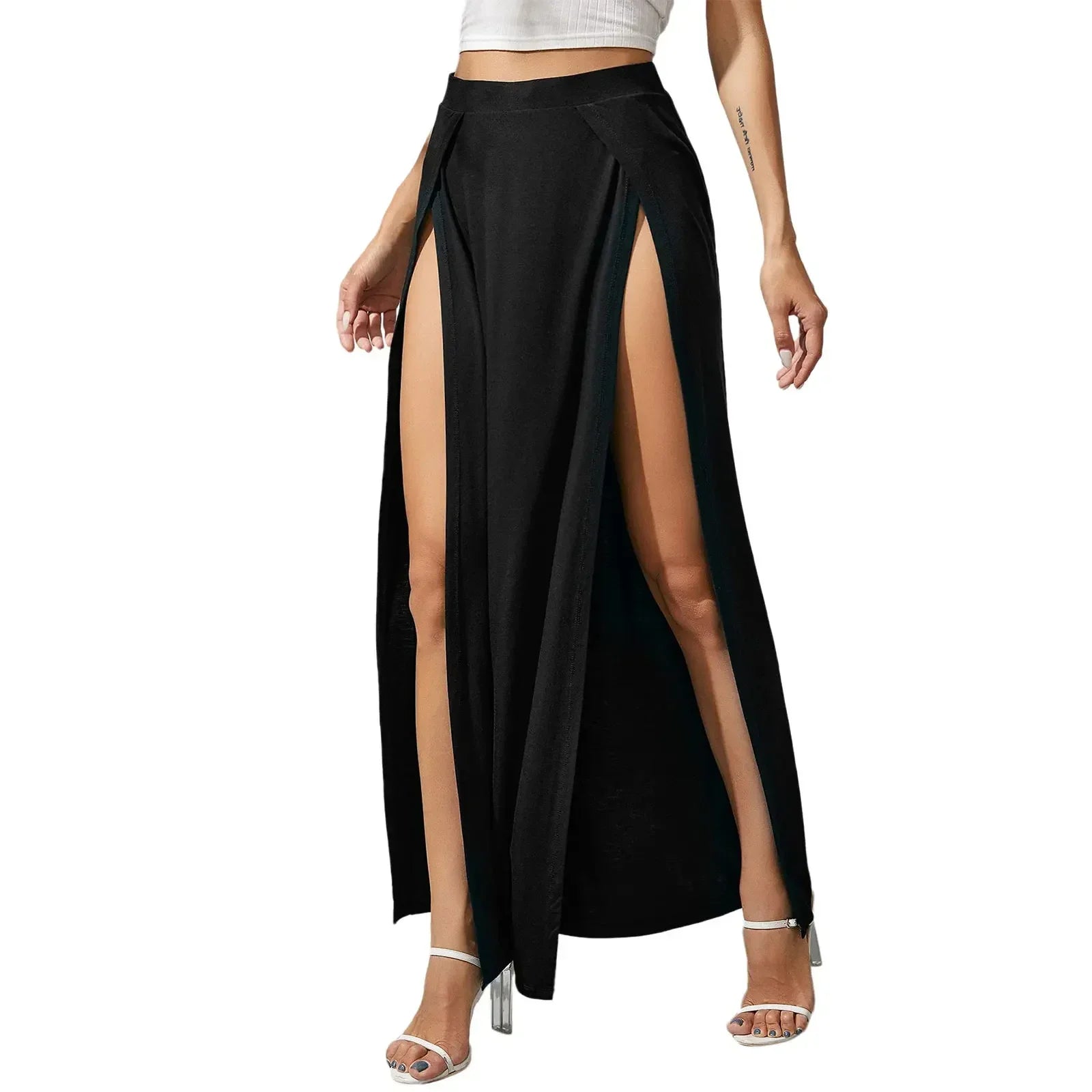 Elastic High Waist Skirts - Piña Colada