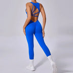 Seamless Sleeveless Yoga Jumpsuit for Women - Piña Colada