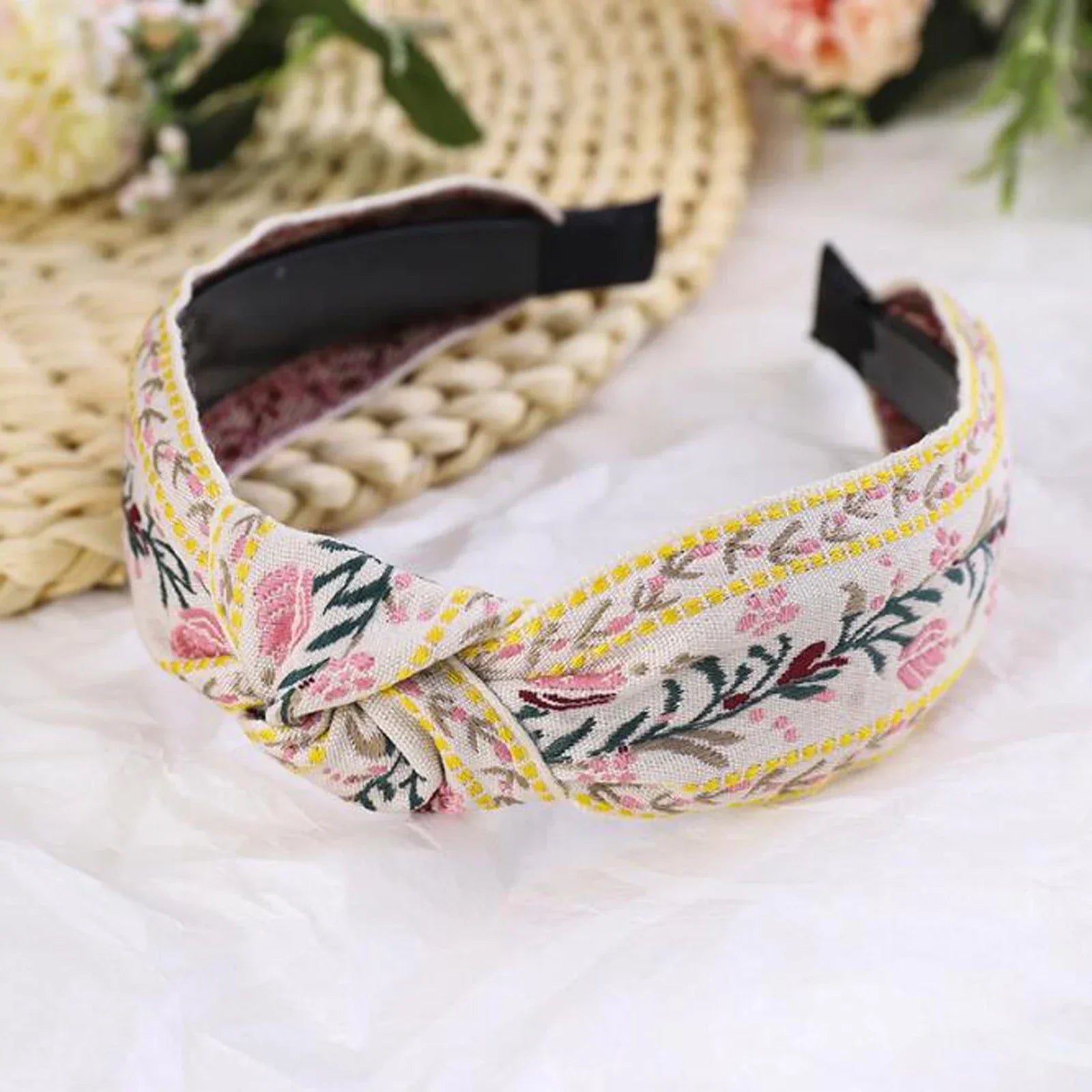 Headband Bohemia Flower - Piña Colada