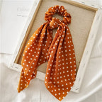 Print Bow Satin Long Ribbon - Piña Colada