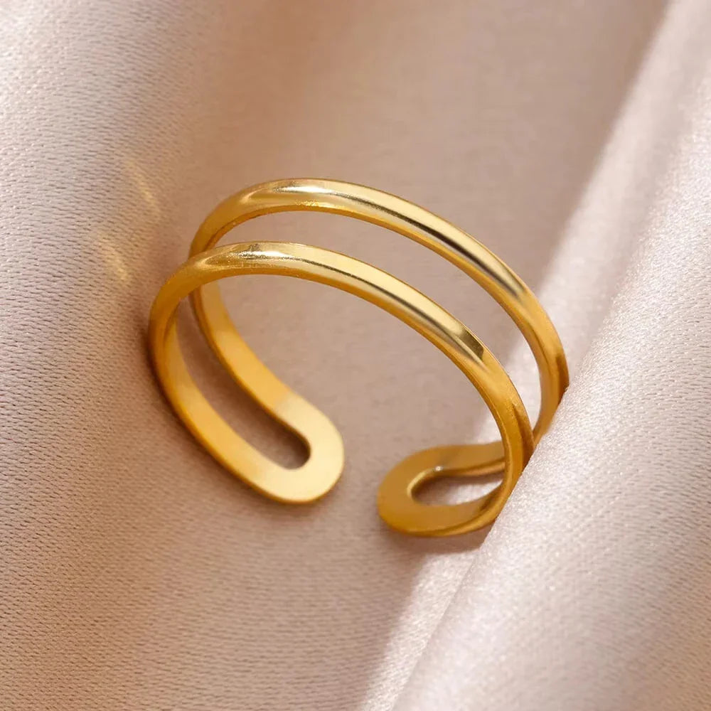 Stainless Steel Rings for Women Gold - Piña Colada