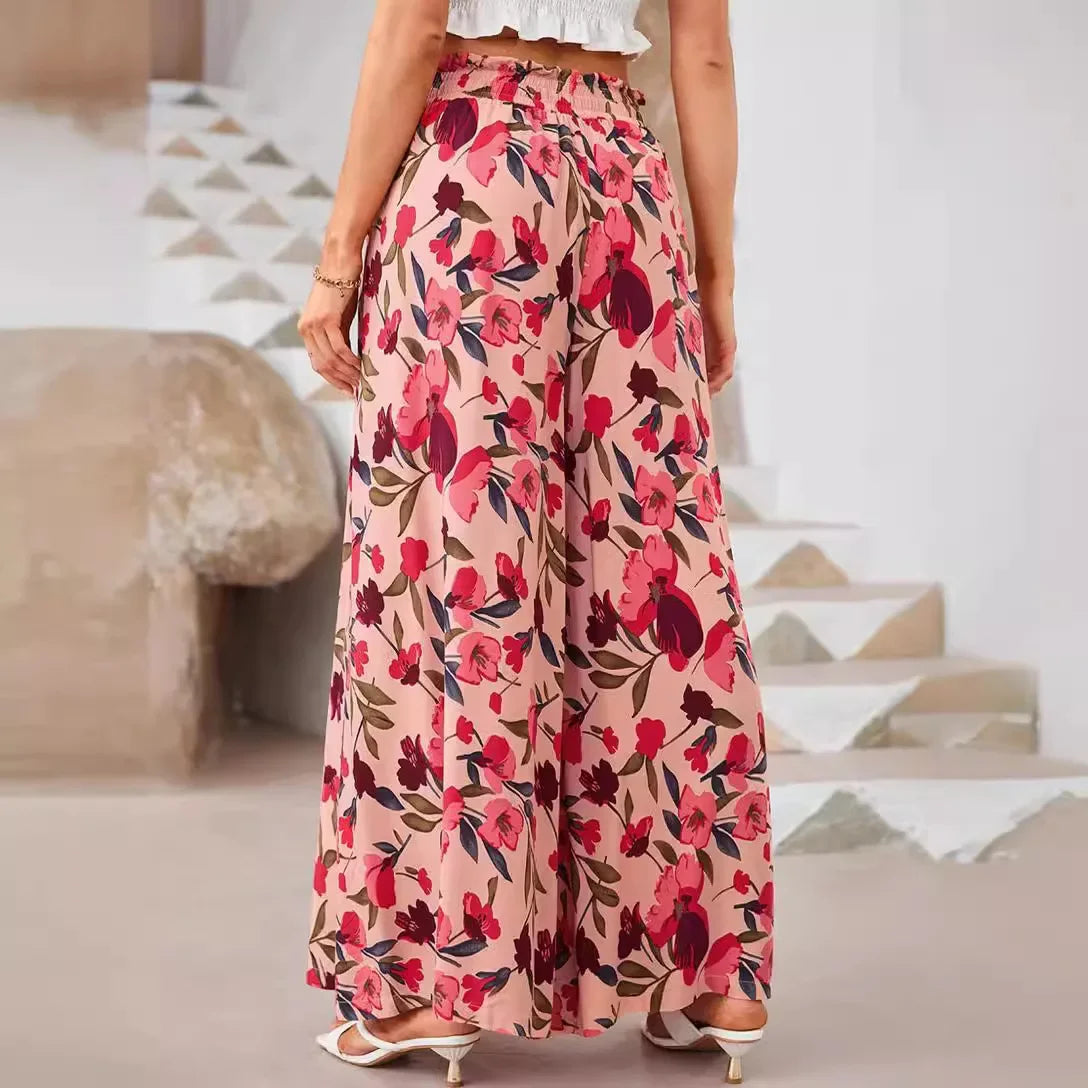 Casual Pants Baggy High-waisted - Piña Colada