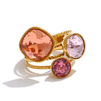 Multi-Color Crystal Ring