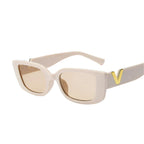 Fashion Rectangle Sunglasses Women - Piña Colada